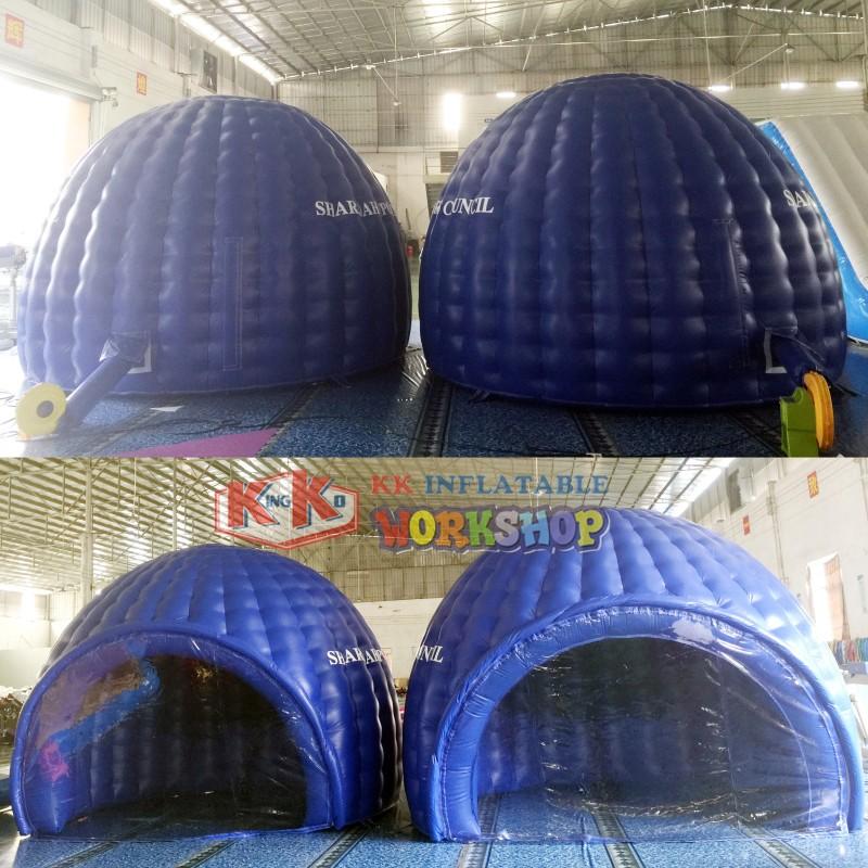 KK INFLATABLE portable pump up tent animal model for exhibition
