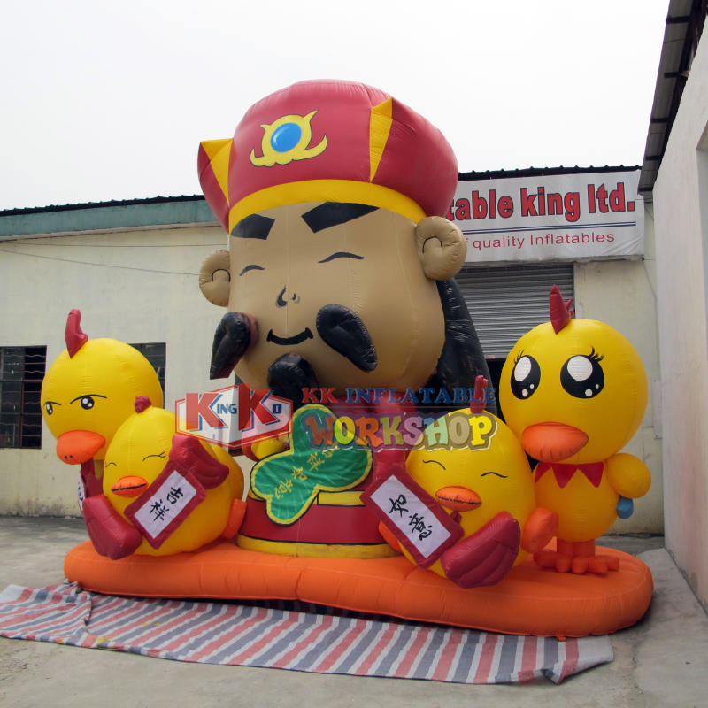 Chinese manufacturers inflatable god of wealth model