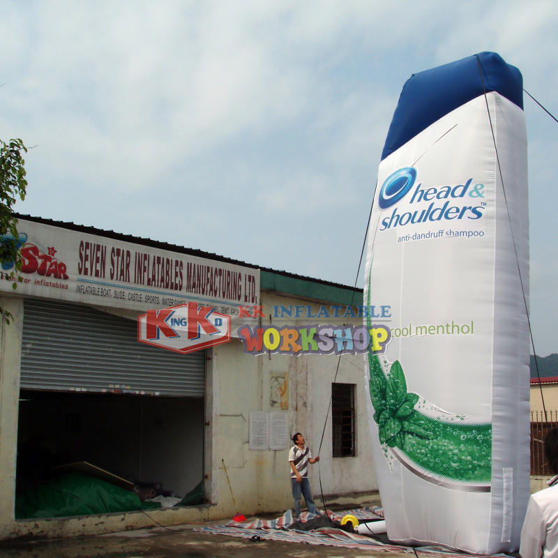 Inflatable Shampoo Bottle Model for Advertising giant outdoor inflatable Shampoo bottles
