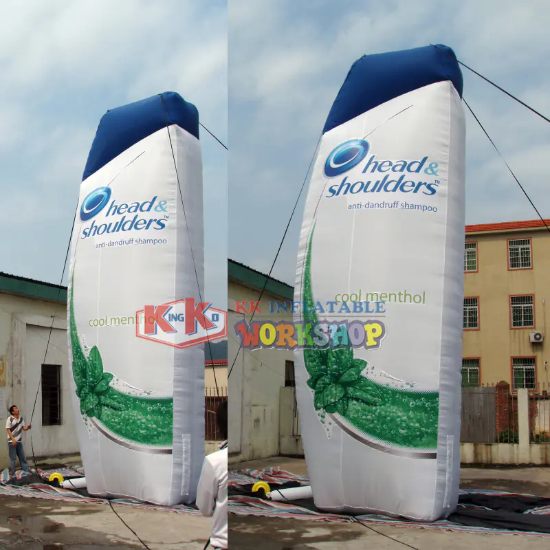 Inflatable Shampoo Bottle Model for Advertising Inflatable Bottles / Can For Promotional