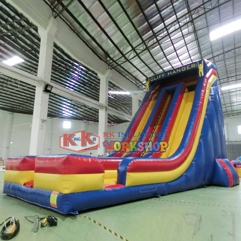 Durable and fun double-channel inflatable slide