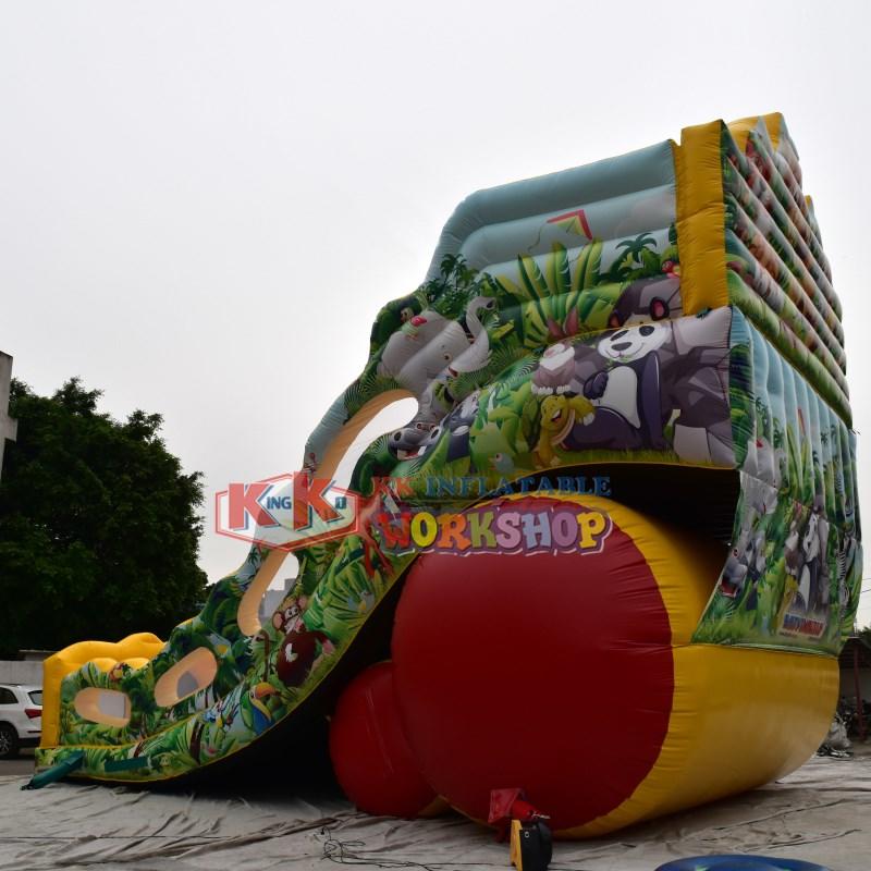 KK INFLATABLE heavy duty inflatable slide colorful for parks