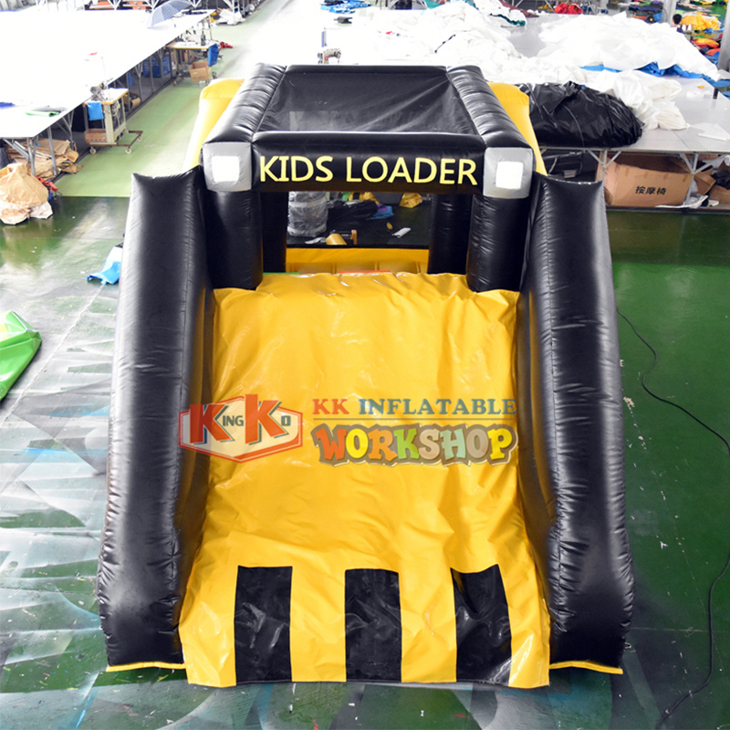 Party Kids Loader Inflatable Dump Truck Mini Dry Slide Bouncy Castle