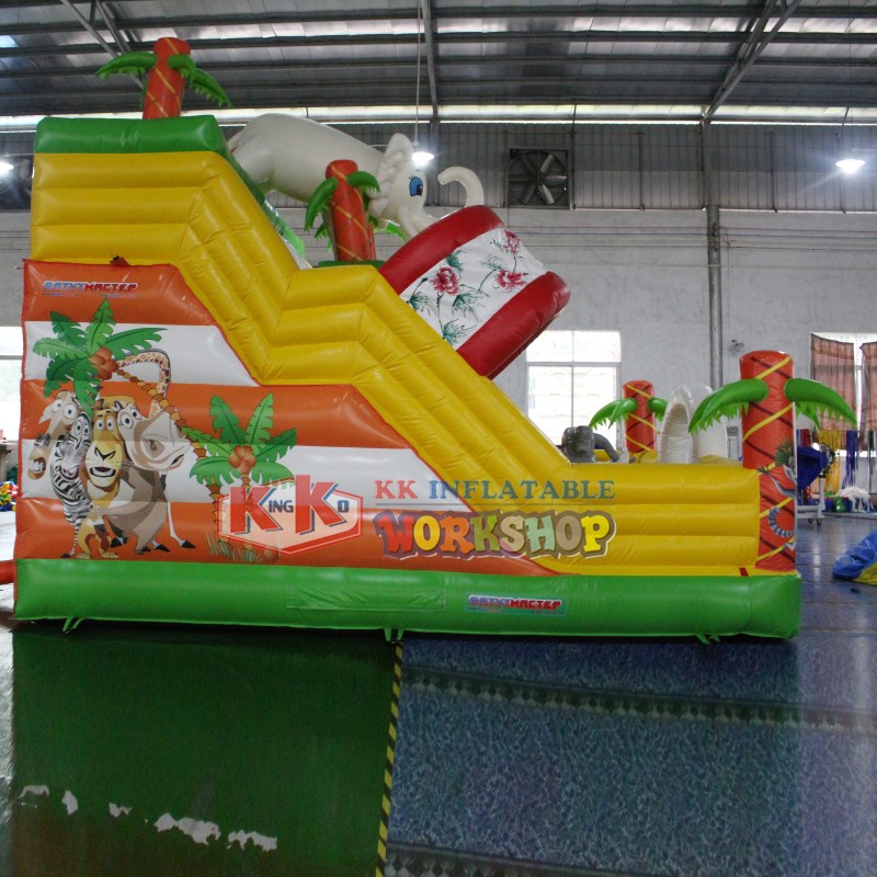 KK INFLATABLE heavy duty blow up water slide manufacturer for playground