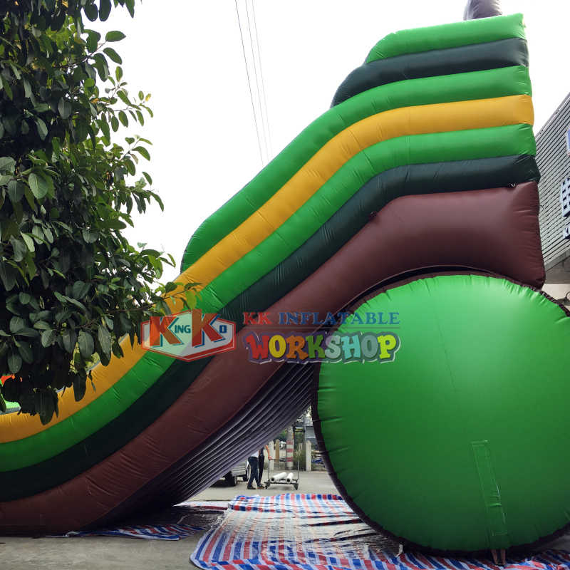 Customize TIKI Island theme slide inflatable slide Adventure inflatable bouncy Jumping slide