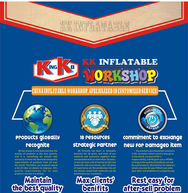 KK INFLATABLE PVC kids water slide supplier for paradise-10