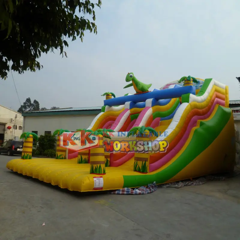 KK INFLATABLE customized commercial inflatable water slides jump bed for exhibition
