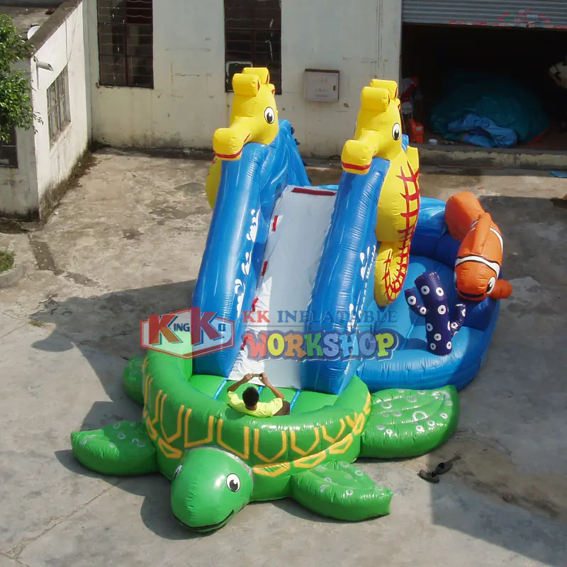 Inflatable Turtle Slide Kids Slides Marine Themed China Giant Inflatable Slide Playground