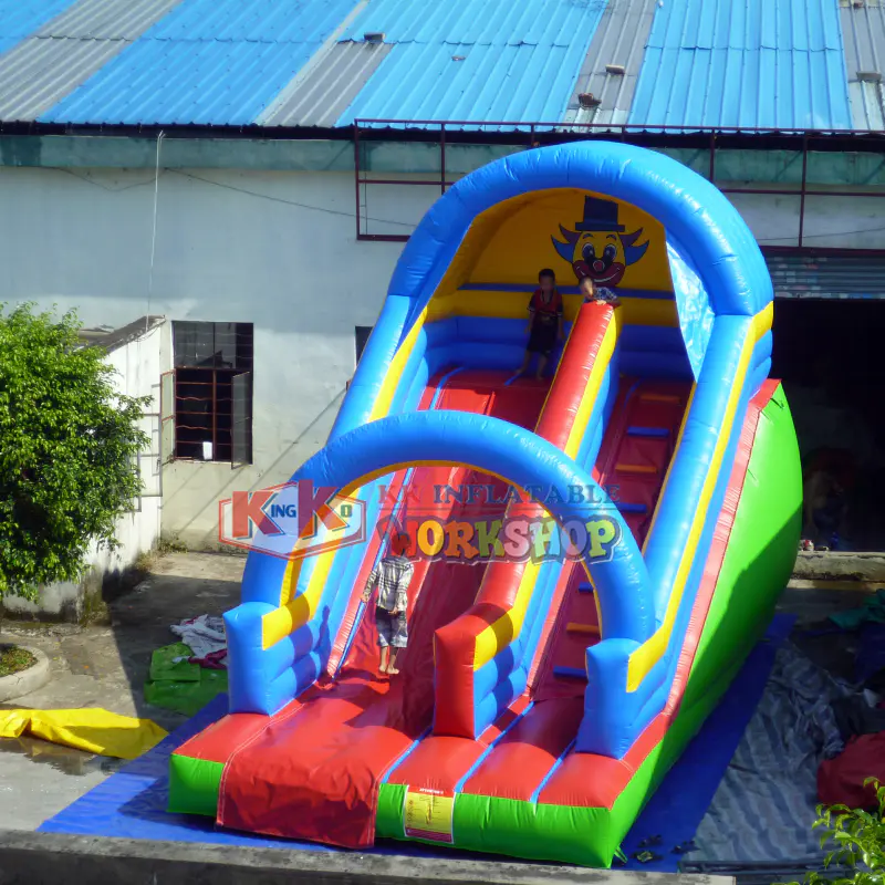Outdoor Amusement Fun Commercial Inflatable Clown Slide