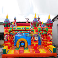 China Best 0.55MM PVC inflatable brick castle slide