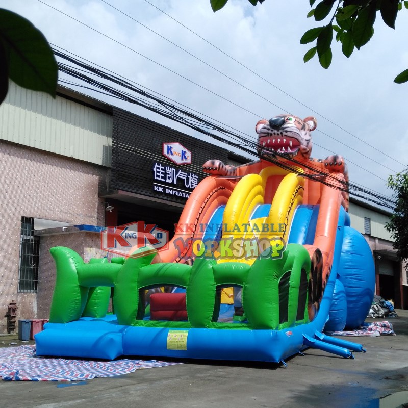 KK INFLATABLE customized big water slides colorful for paradise