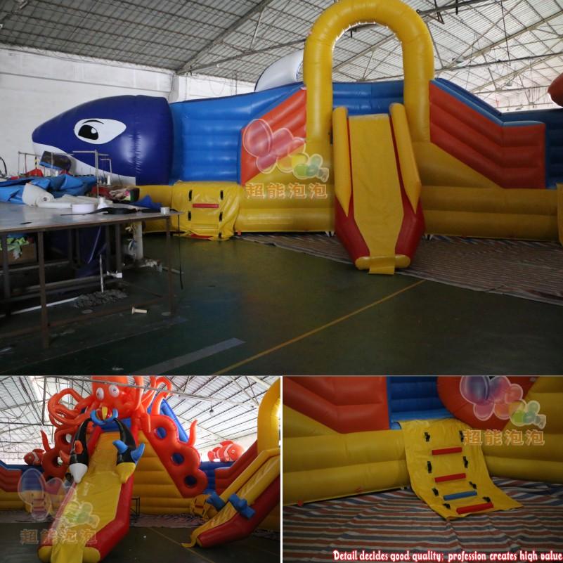 KK INFLATABLE blue inflatable theme park animal modelling for amusement park-7