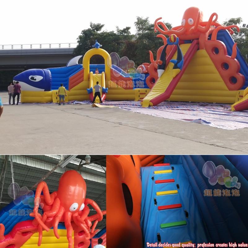 KK INFLATABLE blue inflatable theme park animal modelling for amusement park-9