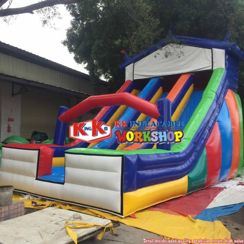 Home Used Inflatable Slide Equipment, Multi-Color Large inflatable children / adult slide