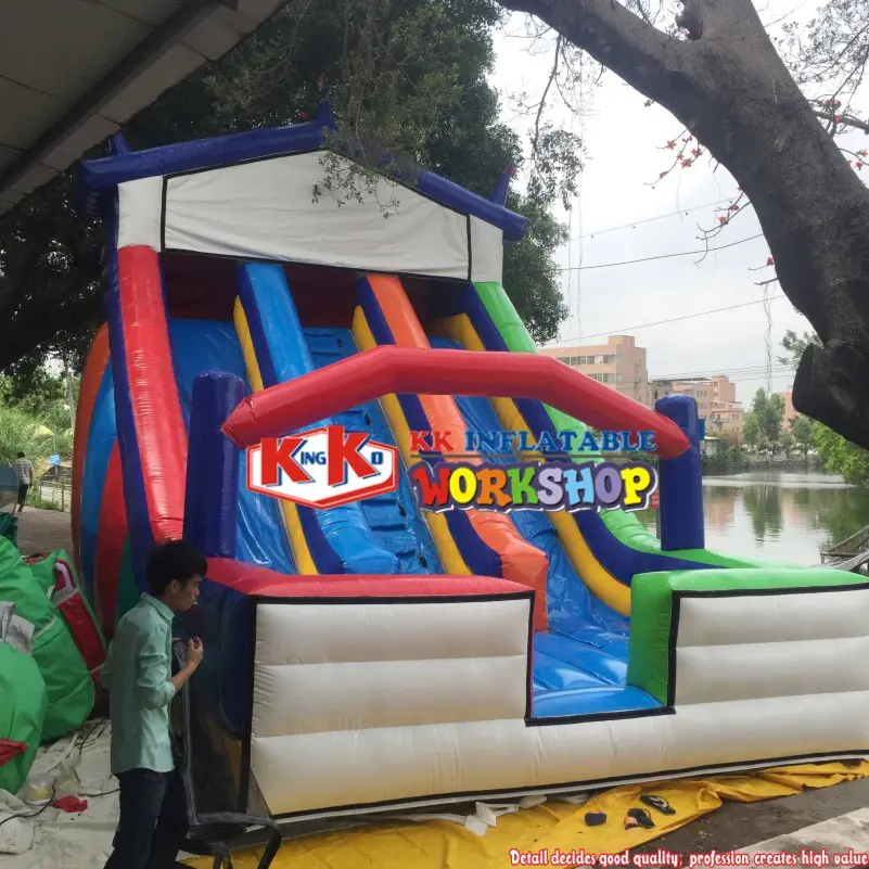 Inflatable Slide Equipment, Multi-Color Large inflatable children / adult slide