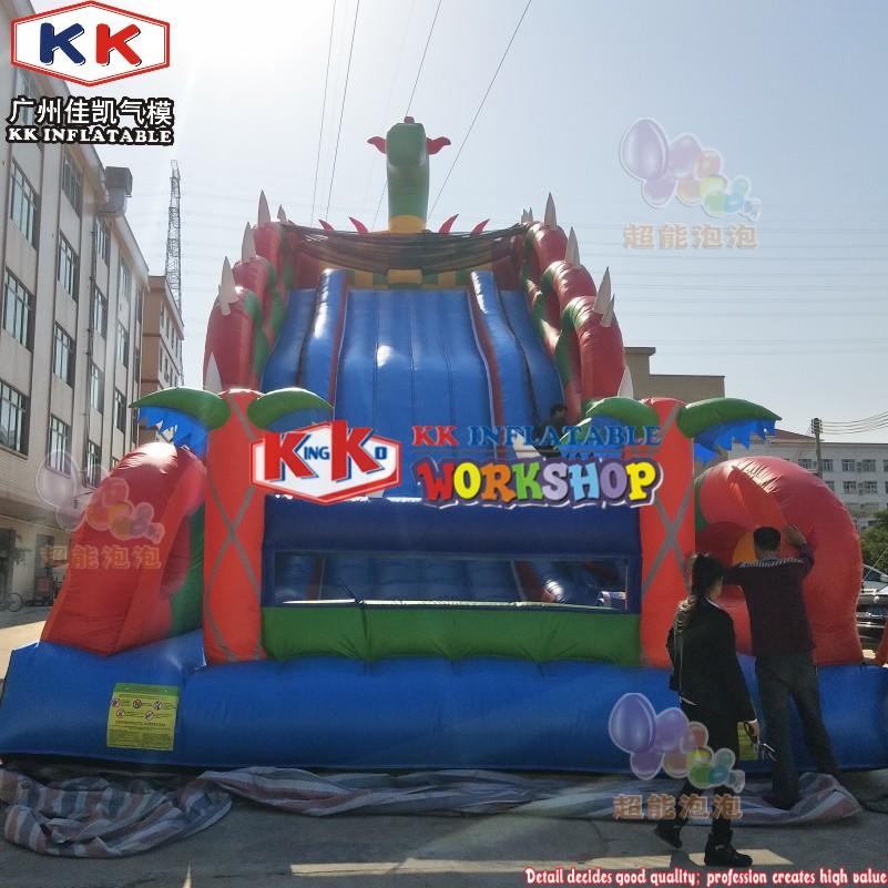 KK INFLATABLE transparent pig bouncy slide supplier for swimming pool-4