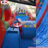KK INFLATABLE transparent pig bouncy slide supplier for swimming pool