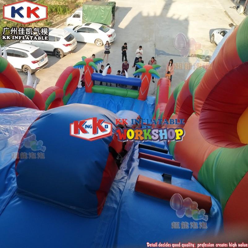 KK INFLATABLE transparent pig bouncy slide supplier for swimming pool-5