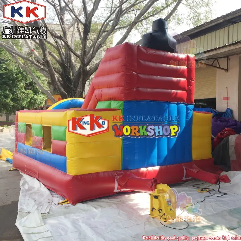 4 meters high kids spiderman inflatable slide with complete digital printing for outdoor parties