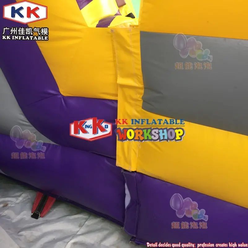 The excitement of multiple obstacles such as slides, rock climbing, and inflatable tracks