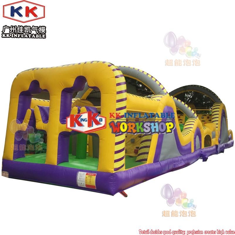Toxic Radical Run Obstacle Course, Toxic Theme Inflatable dry playground inflatable products