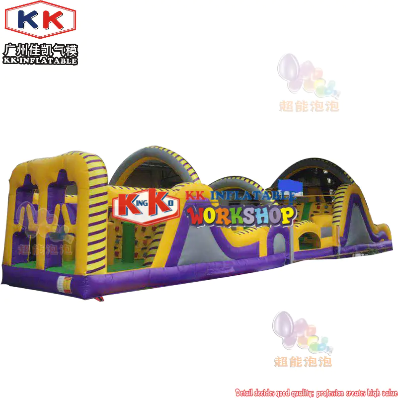 Unlock the Exciting Adventure of slides and rock climbing in the Inflatable Multi-obstacle Race Track