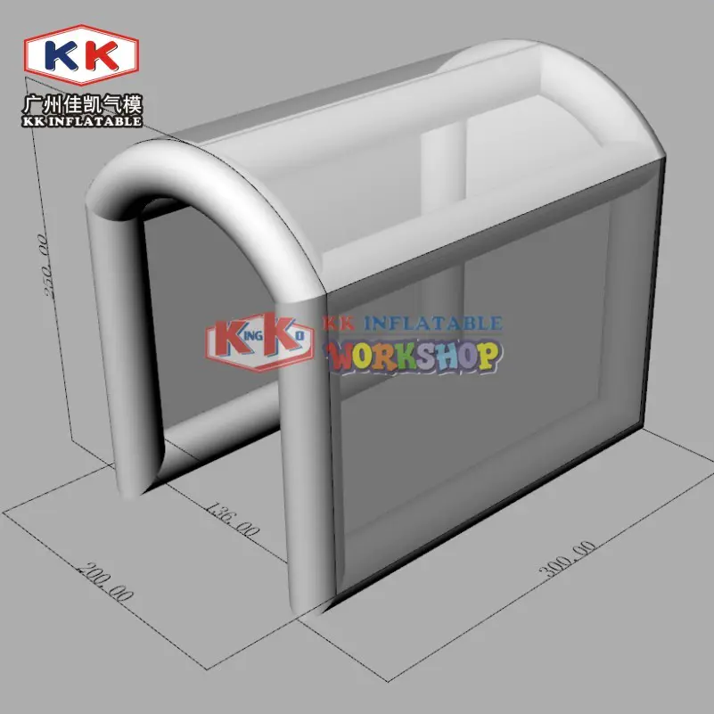 Inflatable Sanitary Gateway Tent, Disinfection Spray Tunnel With Fog Machine