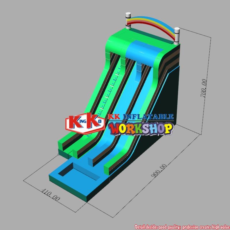 KK INFLATABLE quality inflatable water slide bulk production for paradise-7