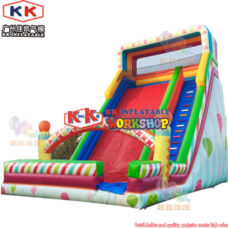 KK INFLATABLE truck blow up water slide manufacturer for playground-5