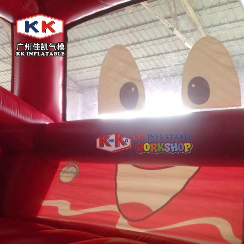 Inflatable fire station playground bouncer jumping castle for kids