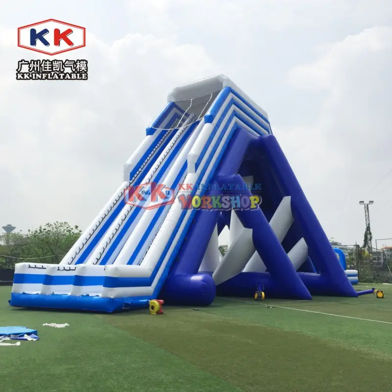 50m Long China Inflatable Hippo Slip Inflatable Water Slide Giant Hippo Slide