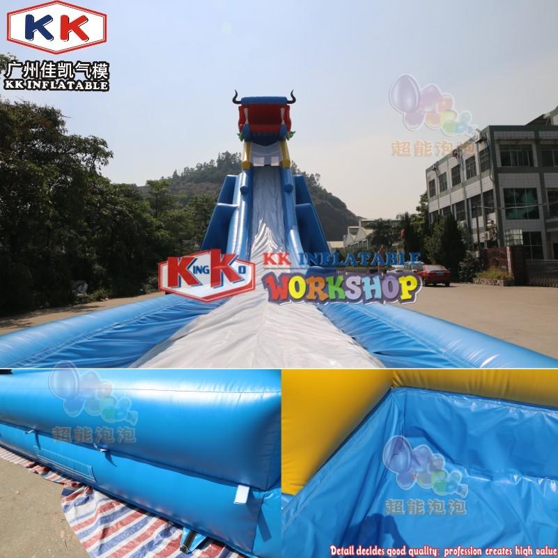 2020 Very Hot Screaming Type Inflatable Hippo Trippo Water Slide for Amusement Park