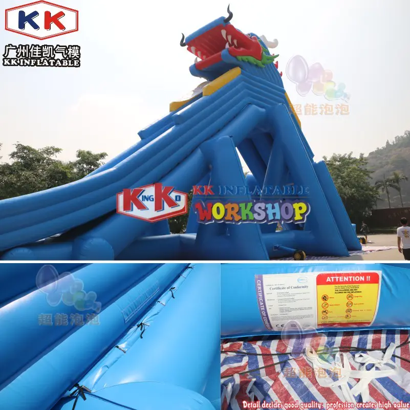 2020 Very Hot Screaming Type Inflatable Hippo Trippo Water Slide for Amusement Park