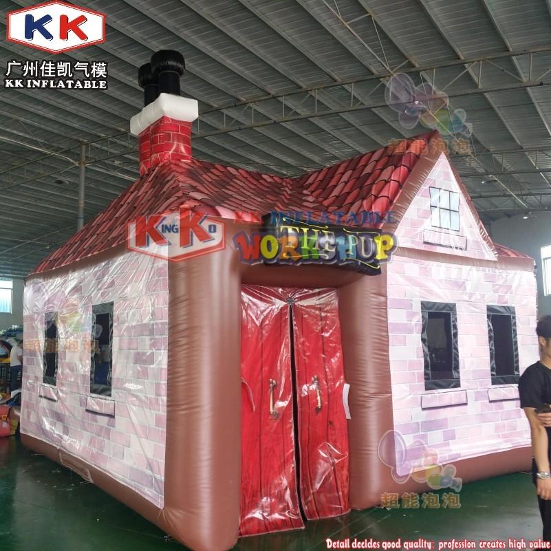 Commercial outdoor inflatable drinking pub/ house tent bar serving