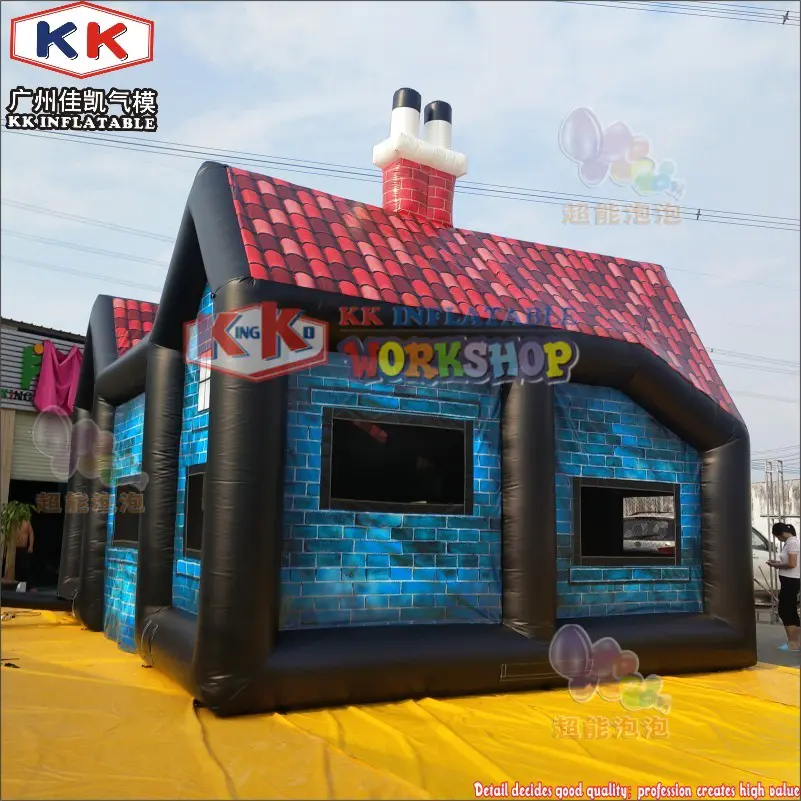 10x5m Blue Printing Inflatable Pavilion Inflatable Pub Tent Inflatable Bar