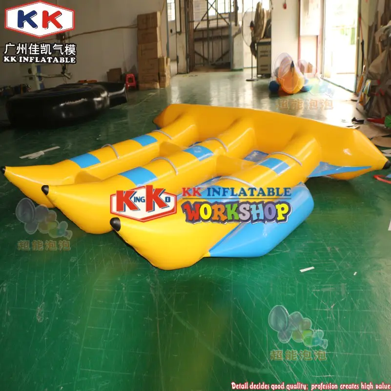 Inflatable Dragon boat Water Park Towable Boat Crazy Design Inflatable Fly Fish , Banana Boat Inflatable Flying Fish Towable For Water Sea Sport