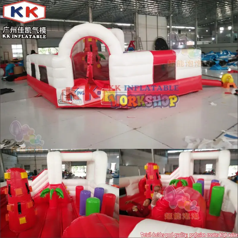 PVC Inflatable Obstacle Course with Bouncer for Kids ,unleash Your lnner Child
