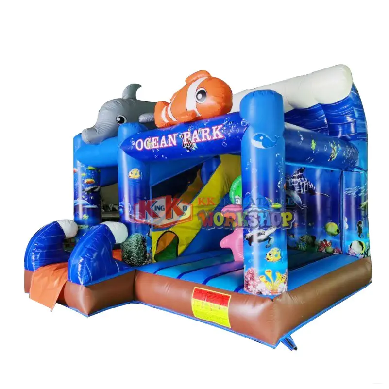Ocean Nemo Fish Theme Inflatable combo, jump house jumping castle, inflatable bounce house slide inflatable bounce castle