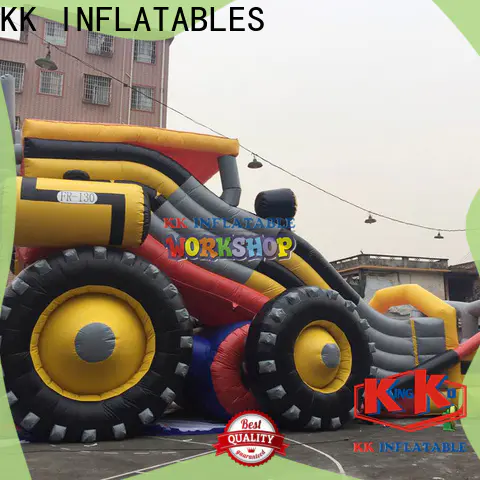creative inflatable slide fire truck shape various styles for exhibition