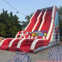 amusemenr park giant slide equipment Inflatable super hero dry slide