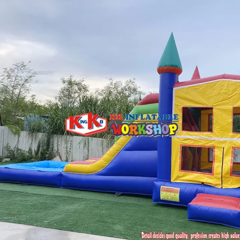 Adult Combo Inflatable Water Bouncer Bounce House Bonucy Castle Inflatable Jumping Slide With Slide With Pool And Slide