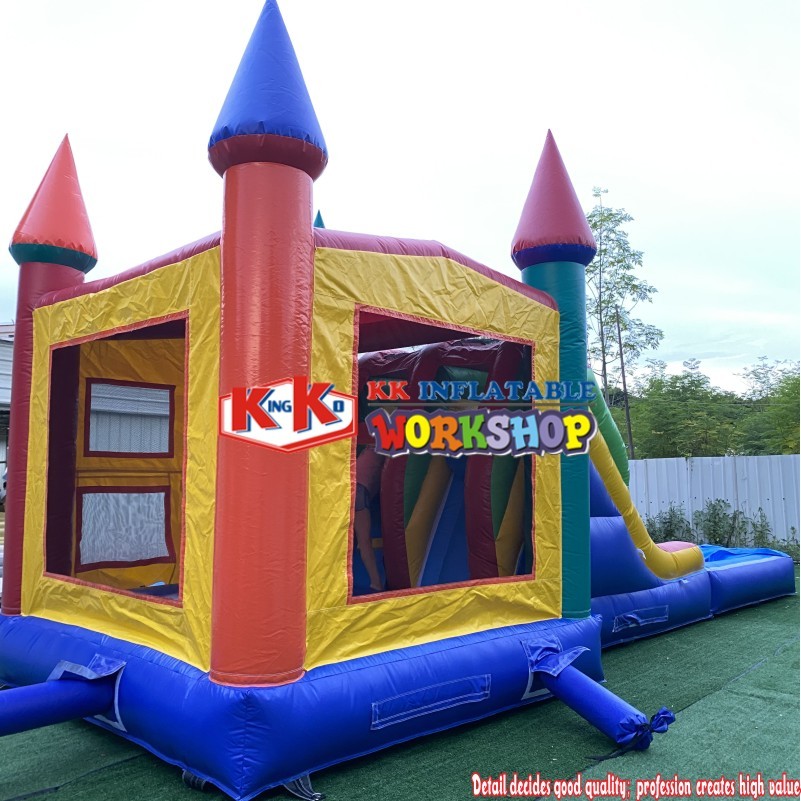 Adult Combo Inflatable Water Bounce House Bonucy Castle Inflatable Jumping Slide With Slide With Pool And Slide