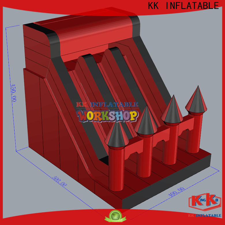 KK INFLATABLE transparent pig inflatable slide manufacturer for parks