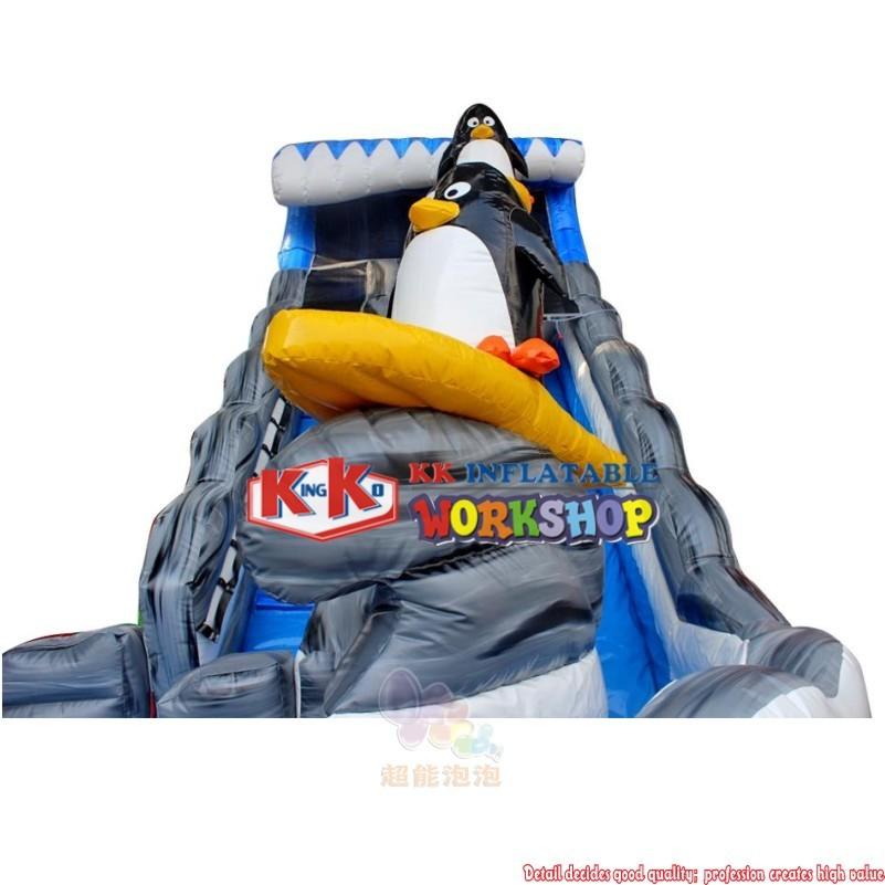 Qatar Australia rental inflatable penguin water slide with repair kit