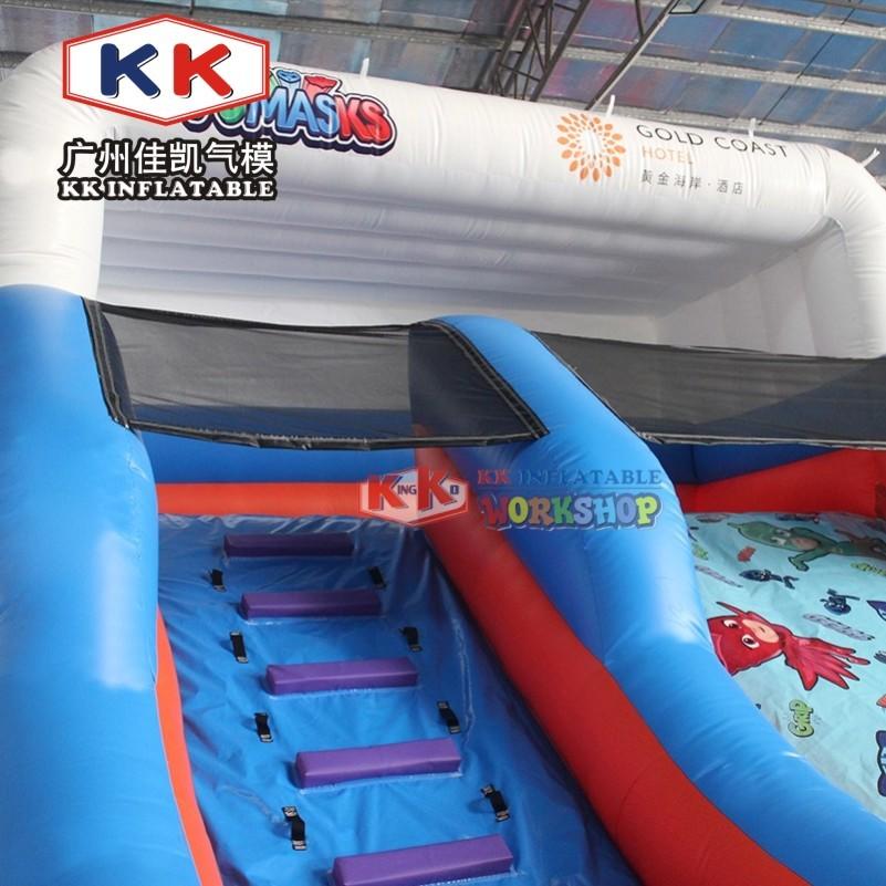 Splashy Sonic theme Commercial tropical inflatable water slide with pool, kids home garden or outdoor backyard waterslide