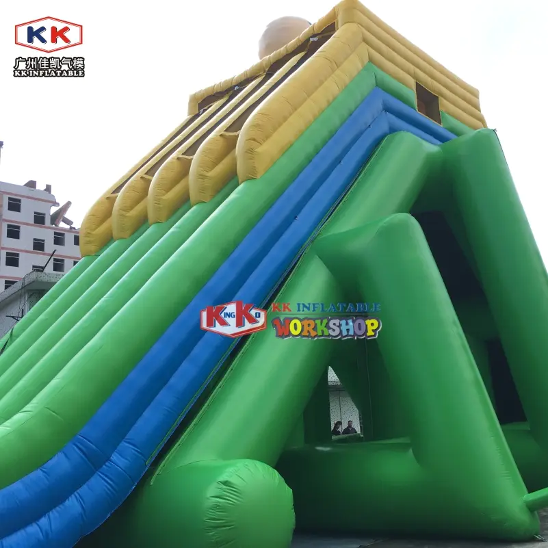 12mH Hippo Custom Water Slide For Adult , Tobogan Dry Playground Inflatable Water Slides