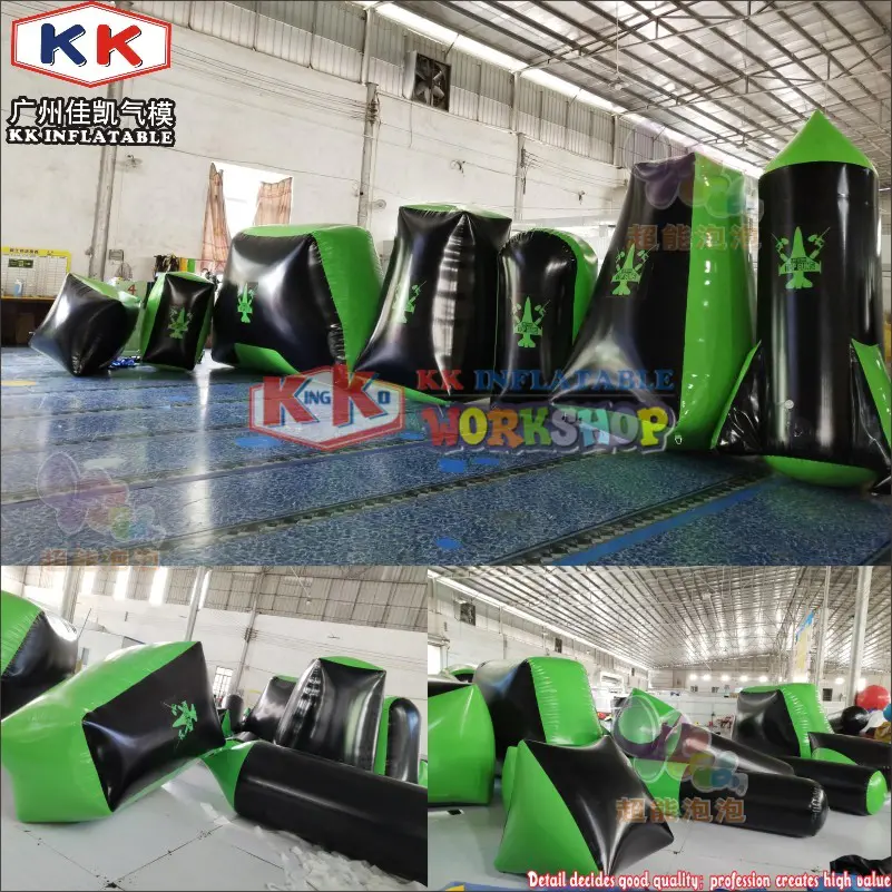 Different Size Inflatable Paintball CS Bunker Inflatable Paintball Arena For Outdoor Shooting Game