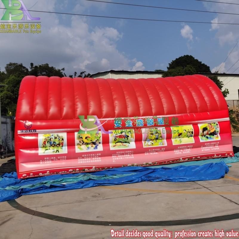 Anti-stepping drill inflatable tent, Fire Drill School Inflatable Maze Tent, Inflatable Tunnel Tent