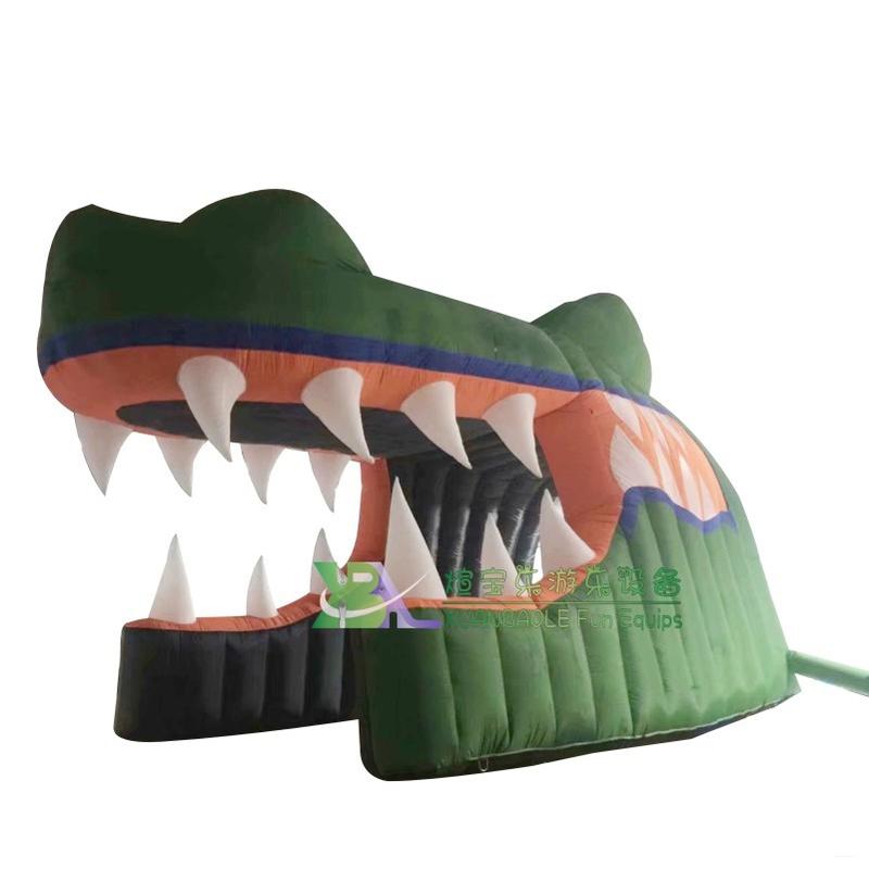 Crocodile Inflatable Tunnel inflatable football tunnel outdoor event sports Inflatable helmet tunnel