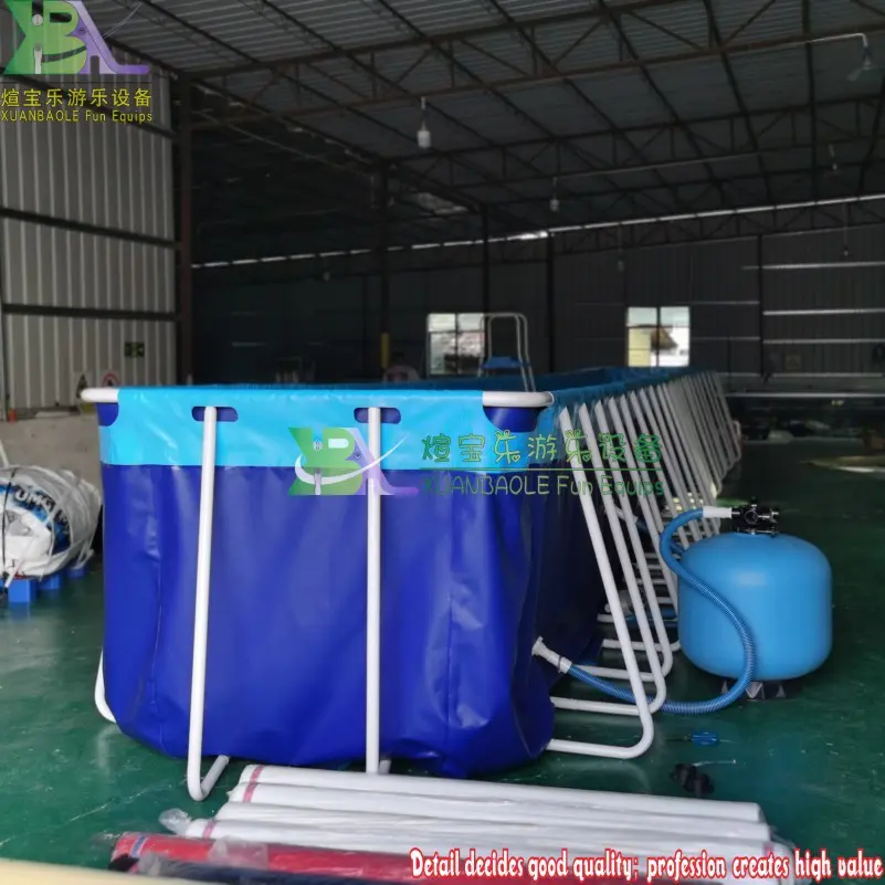 New PVC Frame Pool Portable Metal Frame Swimming Pool With Filter And Ladder